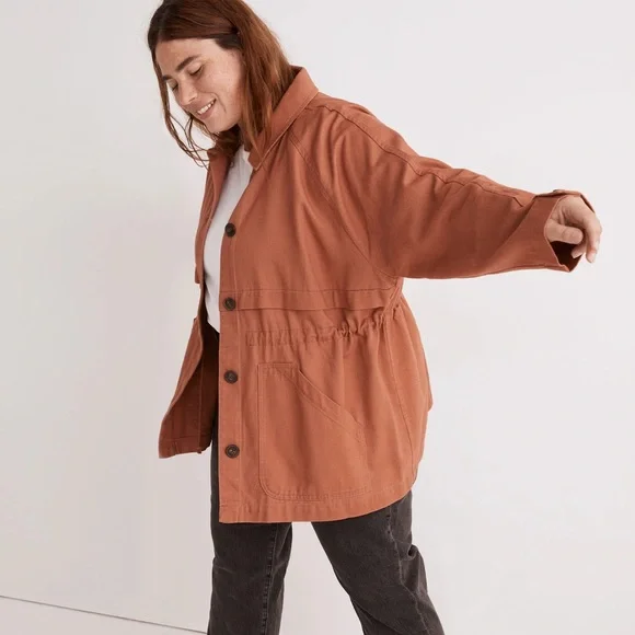 Madewell Ashgrove Chore Jacket in Warm Umber - Picture 3 of 7